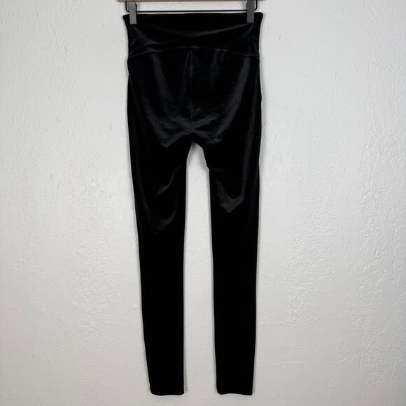 Spanx Ready To Wow Velvet Leggings Black Size Medium - Picture 3 of 5